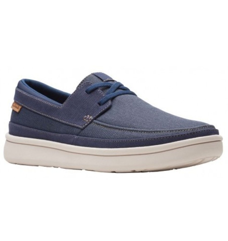 Men'S Shoes Shoesissime Casual Shoes | Clarks Cantal Lace 26159811 Blue