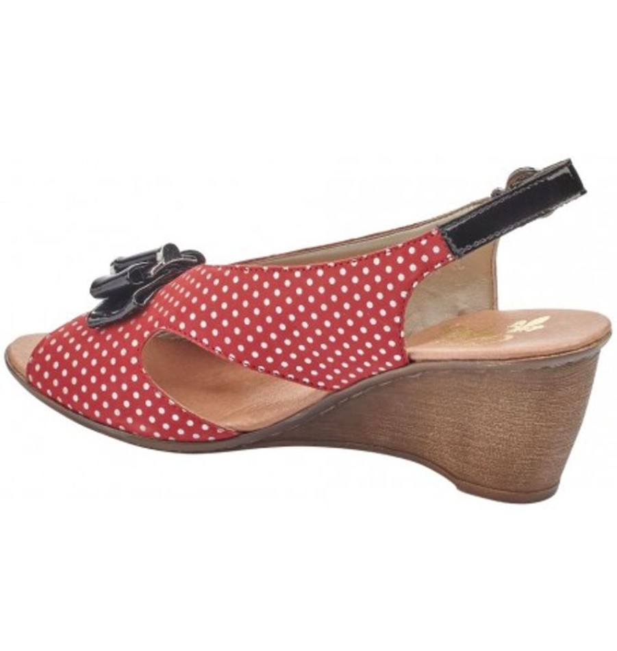 Women'S Shoes Shoesissime Sandals | Rieker V1171 Red