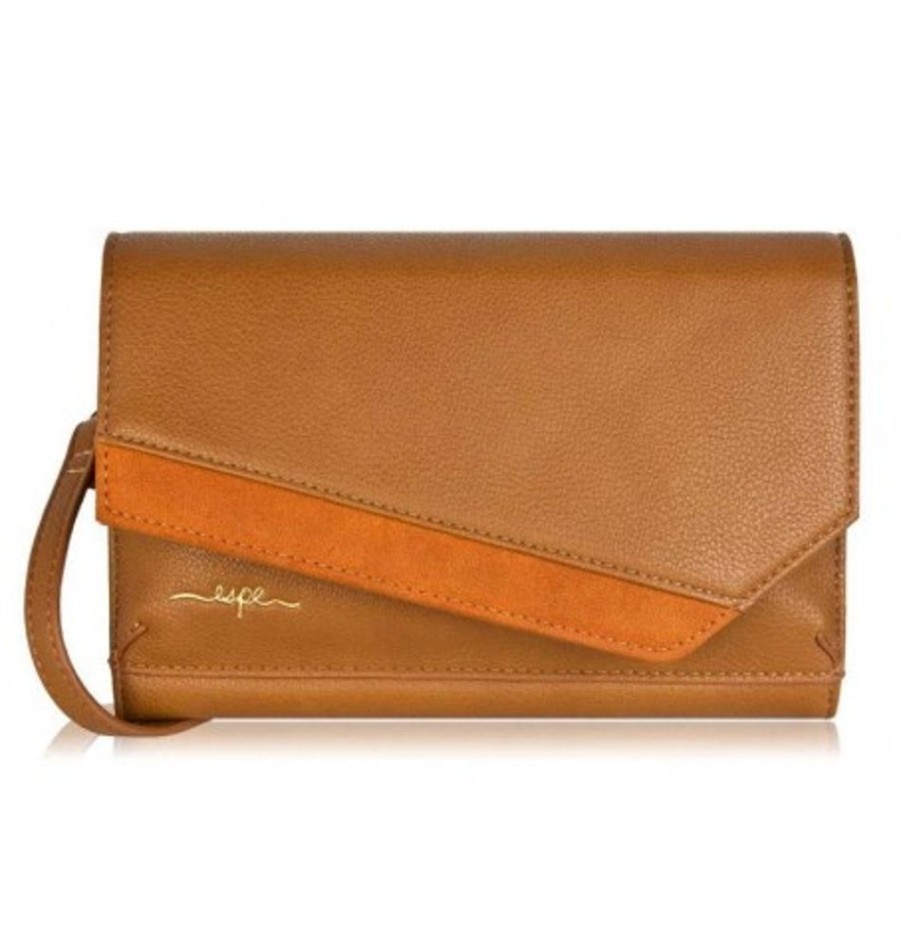 Accessories Shoesissime Wallets | Espe Sabrina Crossbody H-02699-T Tan