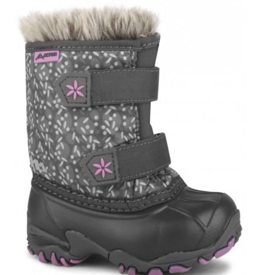 Kids Shoes Shoesissime Winter Boots | Acton Giggle A8329 Silver Grey