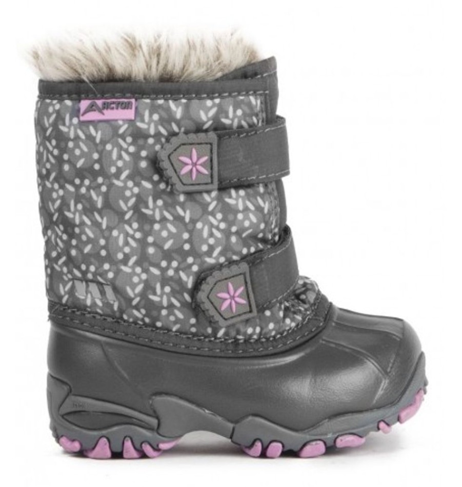 Kids Shoes Shoesissime Winter Boots | Acton Giggle A8329 Silver Grey