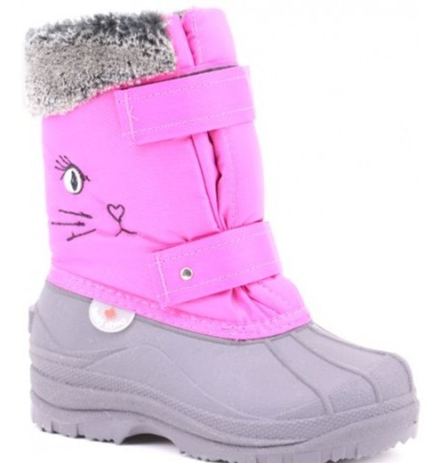 Kids Shoes Shoesissime Winter Boots | Hichaud 7592E Pink