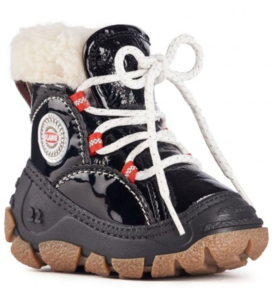 Kids Shoes Shoesissime Winter Boots | Olang Panda Black Varnish