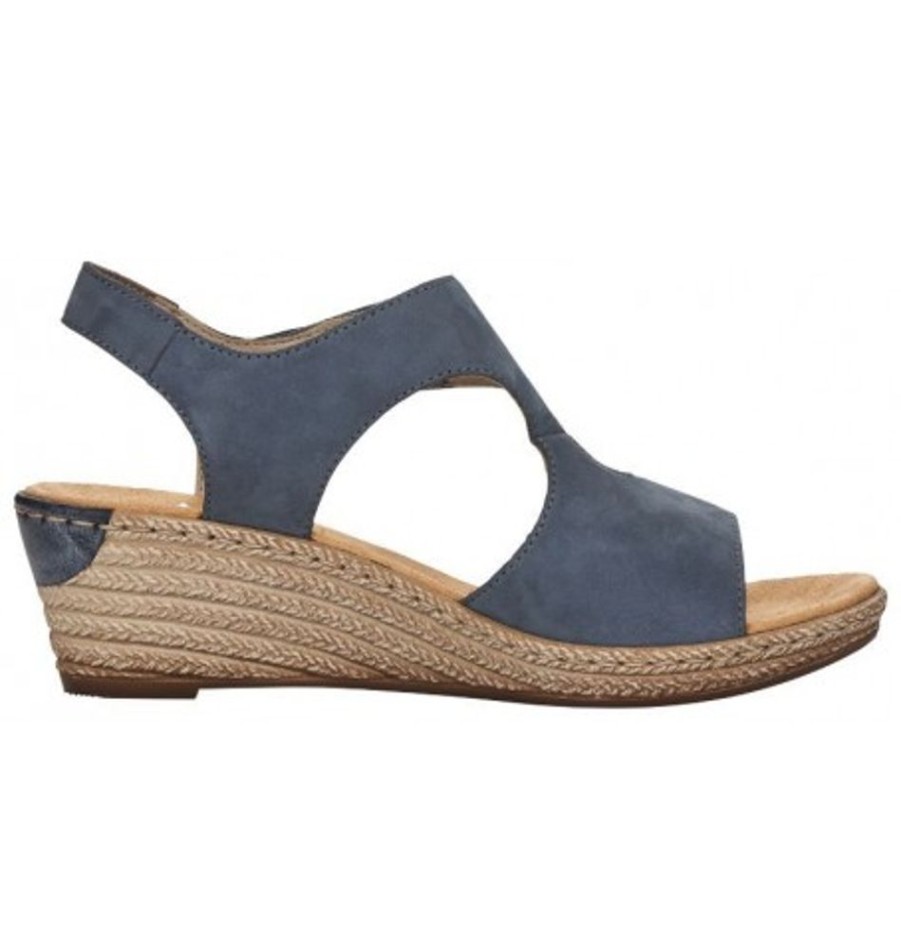 Women'S Shoes Shoesissime Sandals | Rieker 62468-14 Blue