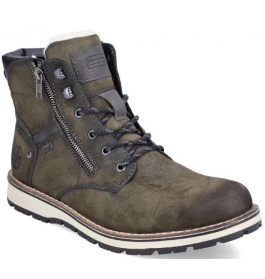 Men'S Shoes Shoesissime Winter Boots | Rieker 38425-54 Green Khaki