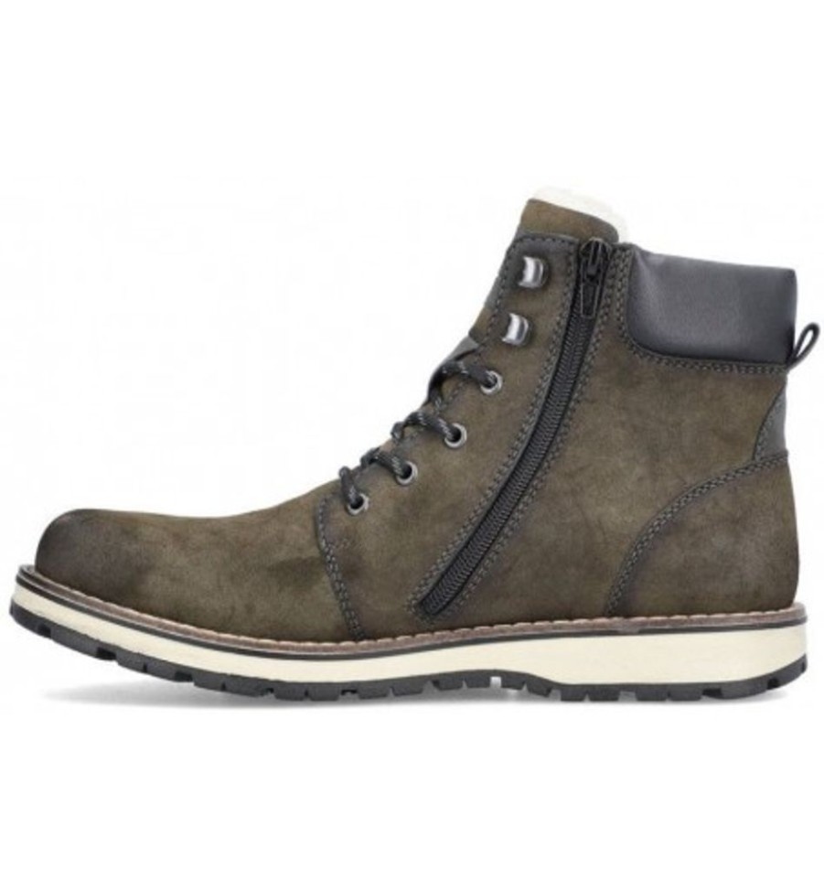 Men'S Shoes Shoesissime Winter Boots | Rieker 38425-54 Green Khaki