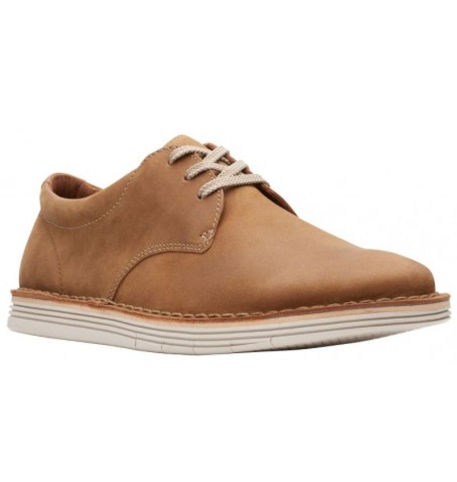 Men'S Shoes Shoesissime Dress Shoes With Laces | Clarks Forge Vibe 26149642 Tan