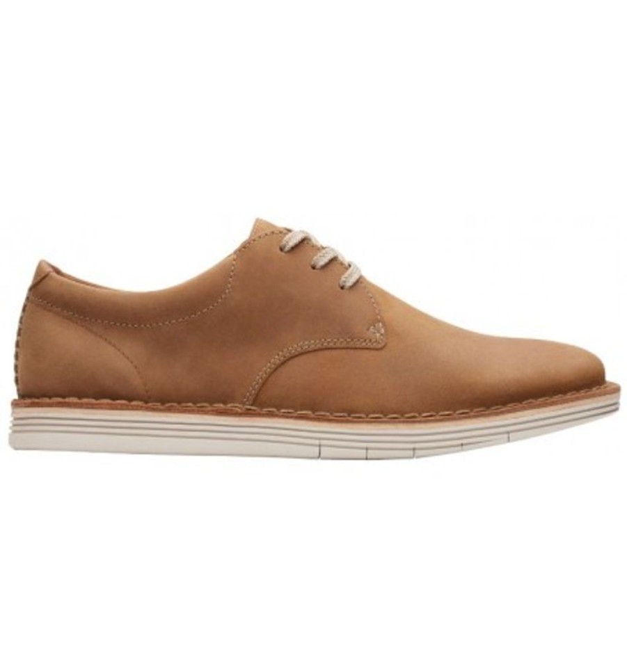 Men'S Shoes Shoesissime Dress Shoes With Laces | Clarks Forge Vibe 26149642 Tan