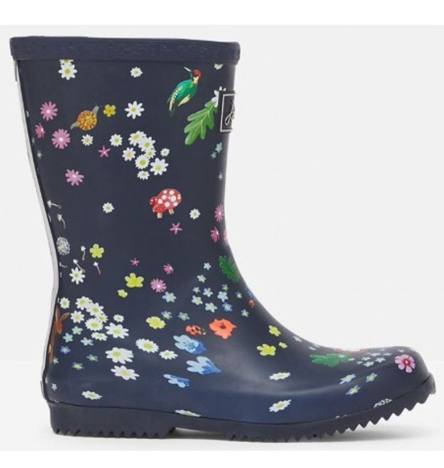 Kids Shoes Shoesissime Rain Boots | Joules Jnr Roll Up Nvywdland 216592 Blue