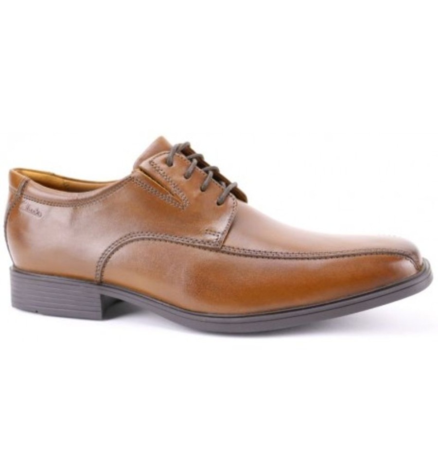 Men'S Shoes Shoesissime Dress Shoes With Laces | Clarks Tilden Walk 26130095 Tan