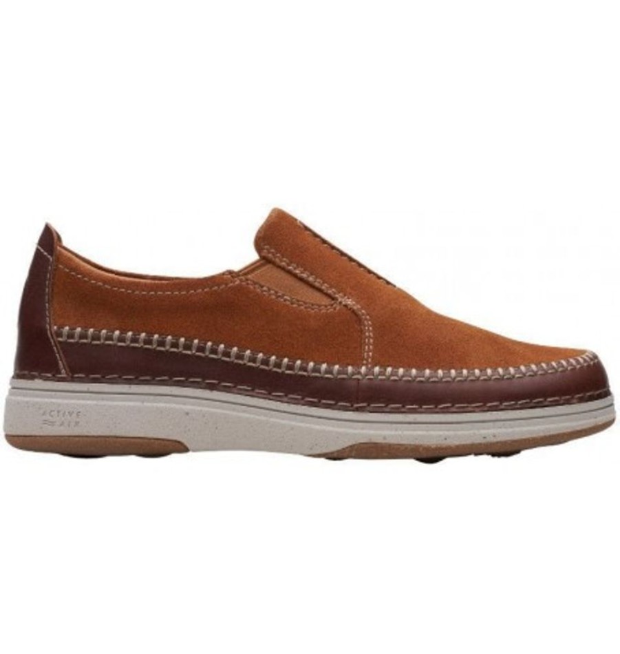 Men'S Shoes Shoesissime Casual Shoes | Clarks Nature 5 Walk 26168557 Tan