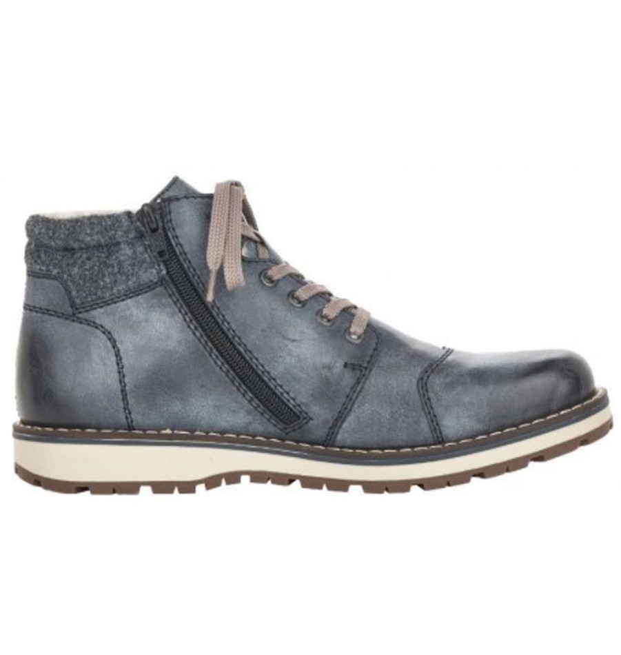 Men'S Shoes Shoesissime Winter Boots | Rieker 38400-14 Blue