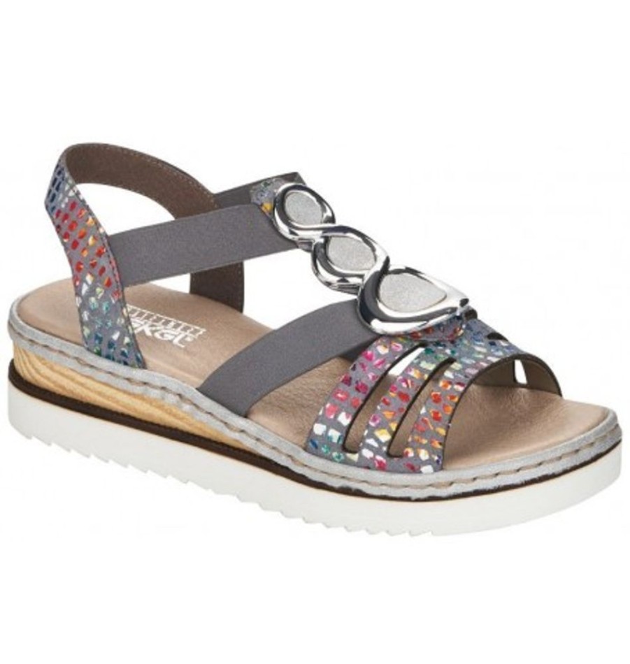 Women'S Shoes Shoesissime Sandals | Rieker 679L4-90 Multi