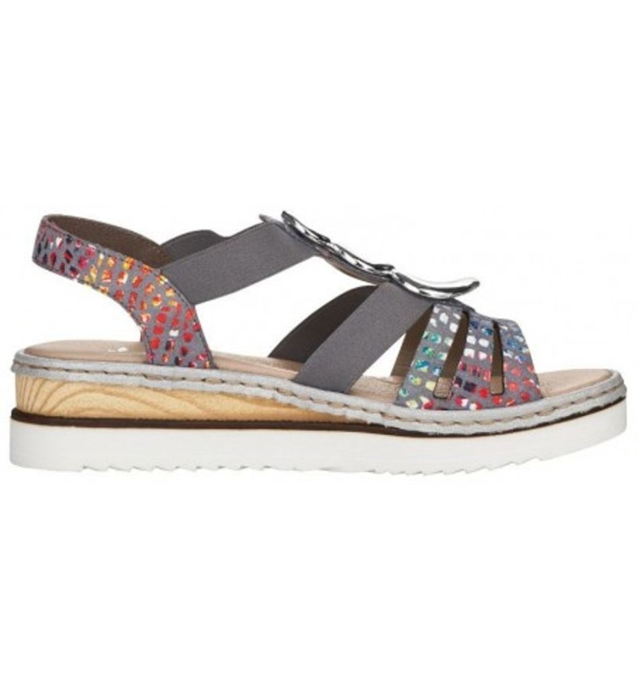 Women'S Shoes Shoesissime Sandals | Rieker 679L4-90 Multi