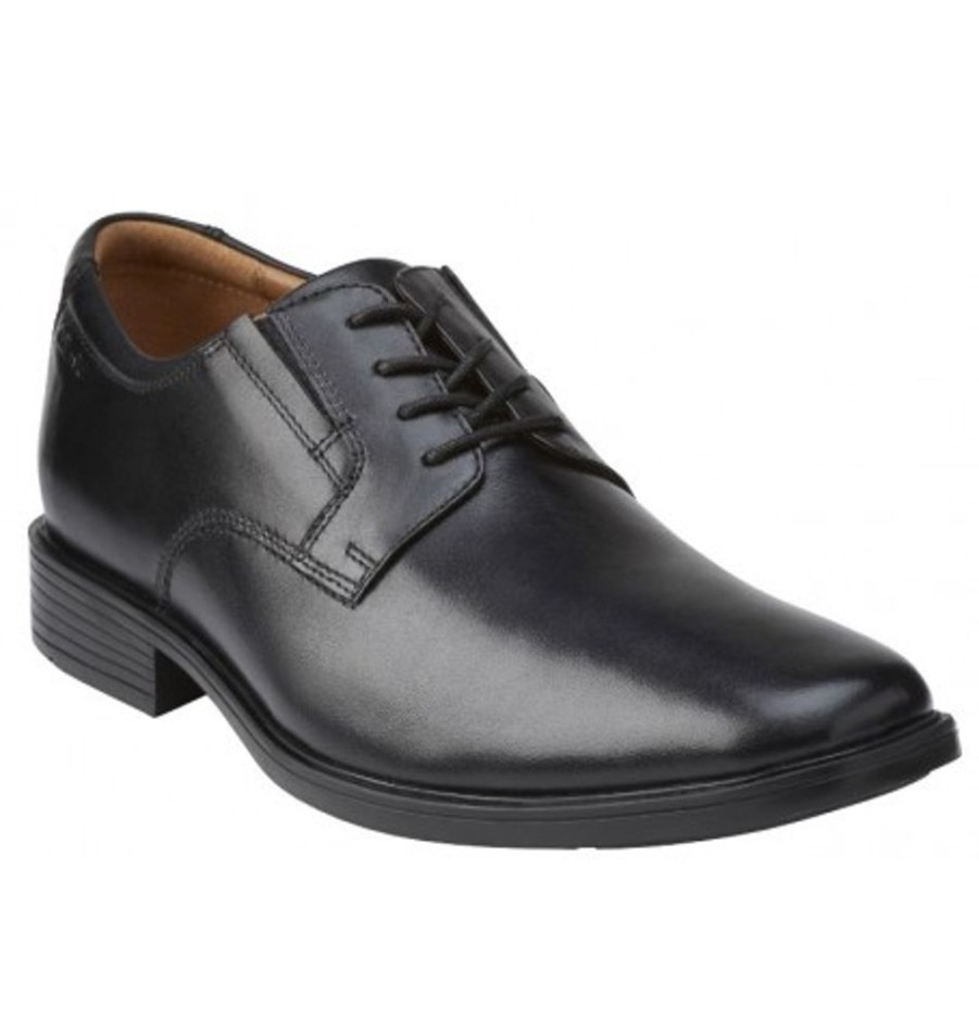 Men'S Shoes Shoesissime Dress Shoes With Laces | Clarks Tilden Plain 26110350 Black