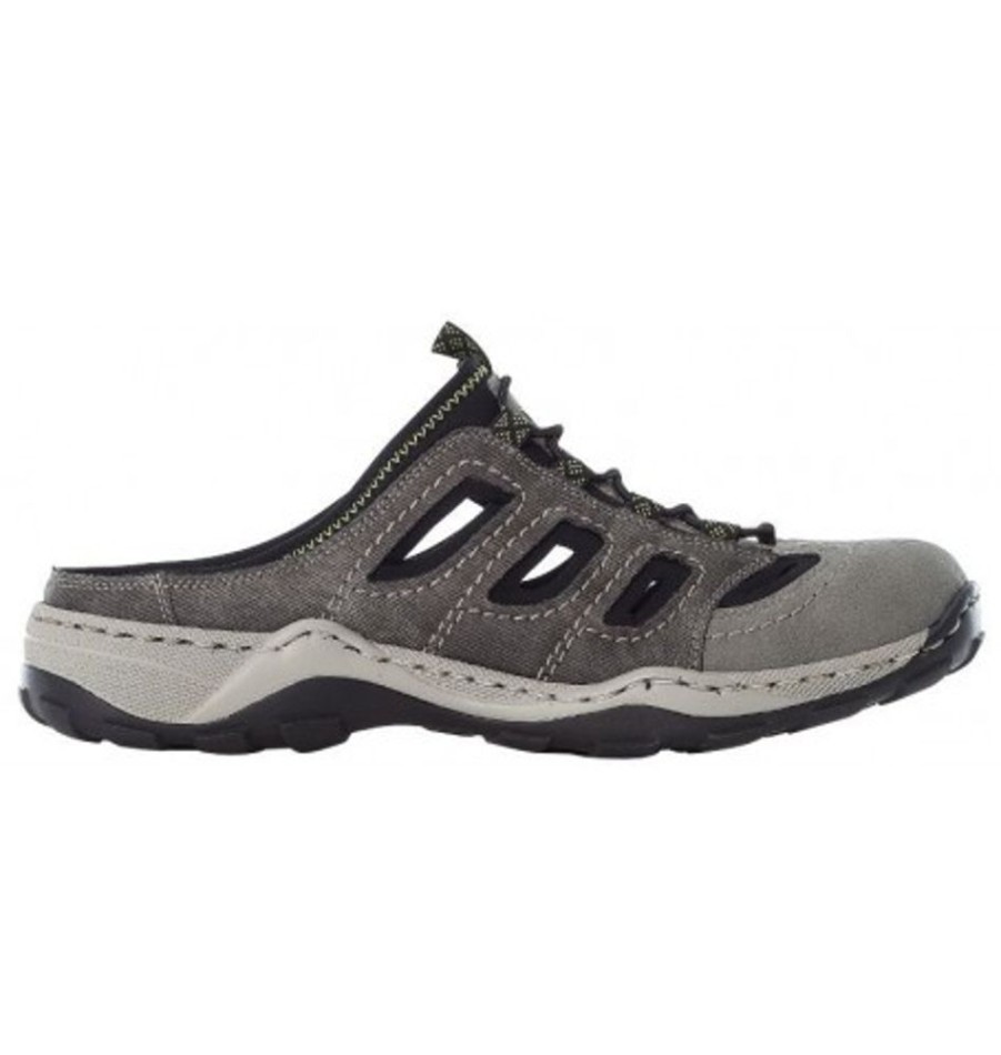 Men'S Shoes Shoesissime Sandals | Rieker 08096-40 Silver Grey