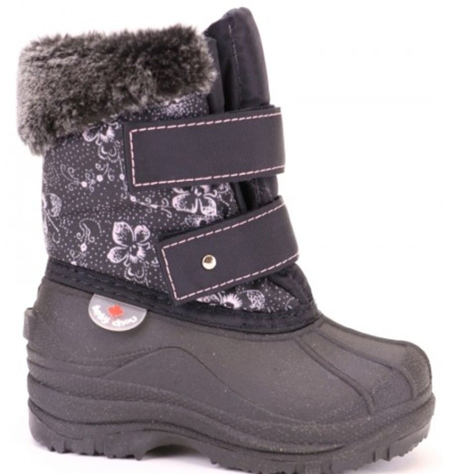 Kids Shoes Shoesissime Winter Boots | Hichaud 7568D Black