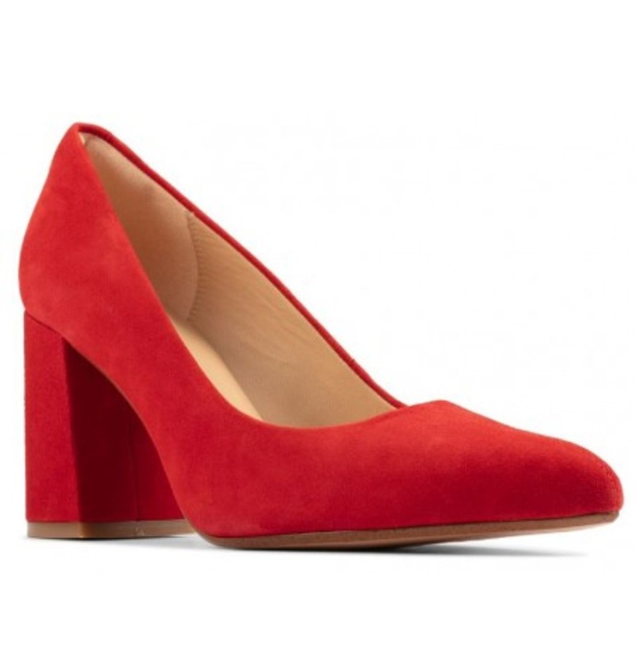 Women'S Shoes Shoesissime Shoes | Clarks Laina85 Court 26154639 Red