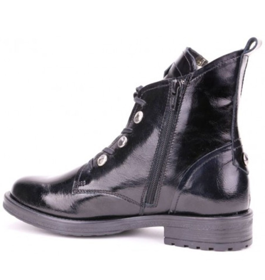 Women'S Shoes Shoesissime Fall Boots | Collections Bulle Top167A Black Varnish