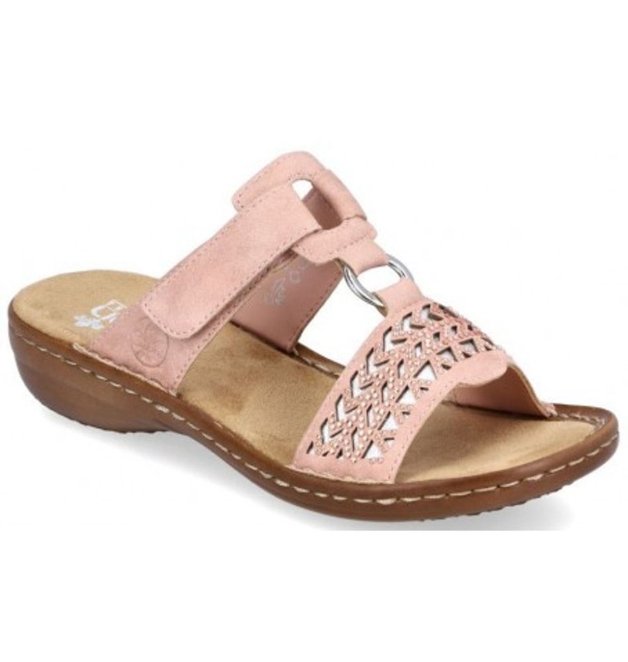 Women'S Shoes Shoesissime Sandals | Rieker 60887-31 Pink