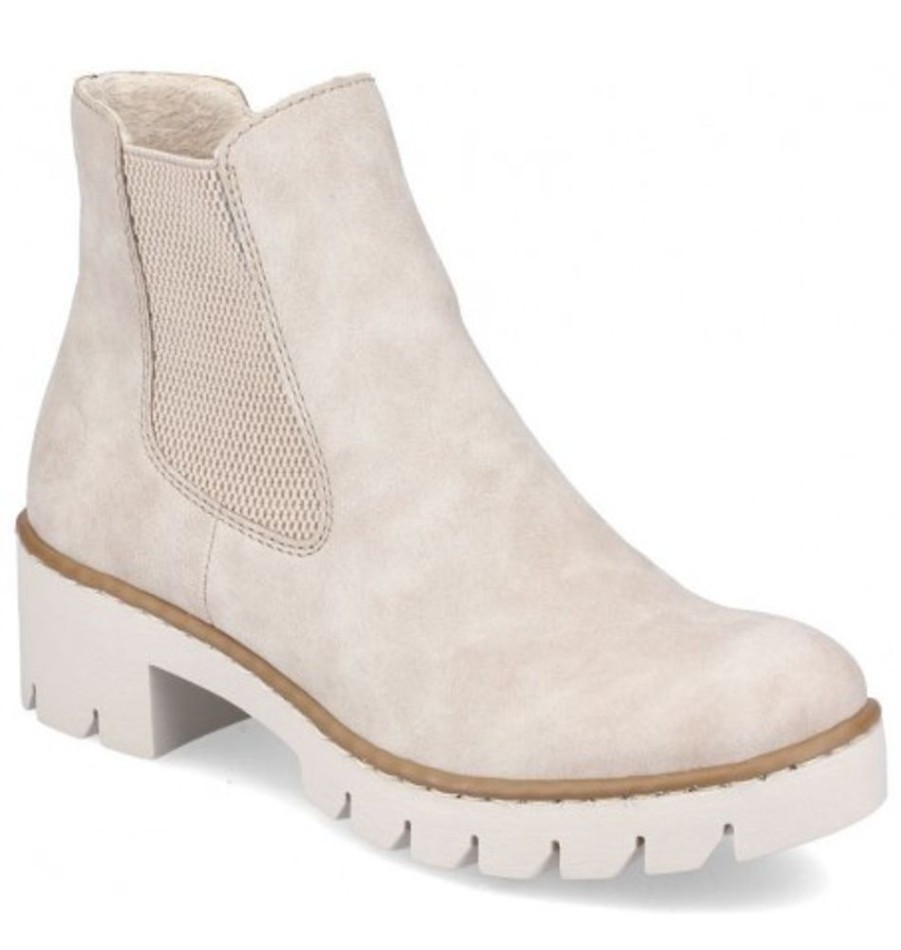 Women'S Shoes Shoesissime Fall Boots | Rieker X5772-60 Beige