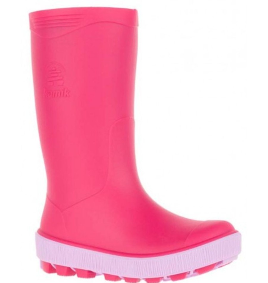 Kids Shoes Shoesissime Rain Boots | Kamik Riptide Ek6285Y Pink