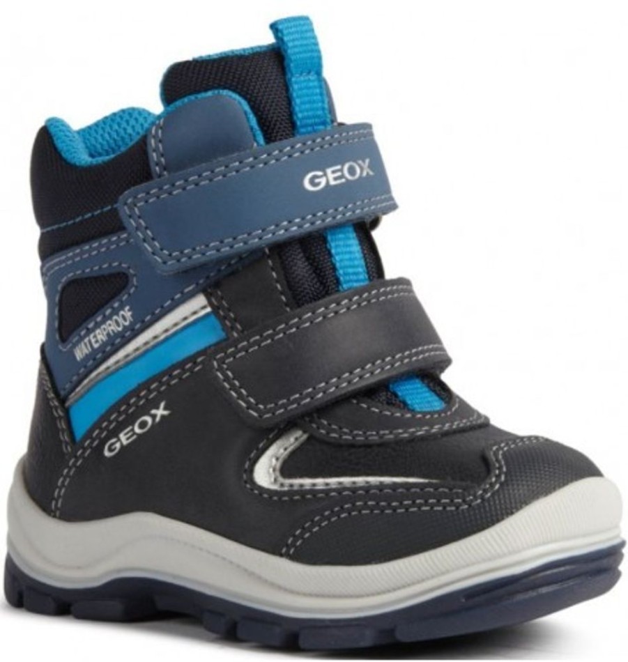 Kids Shoes Shoesissime Fall Boots | Geox Flanfil B.Wpf.B B044Hb Blue