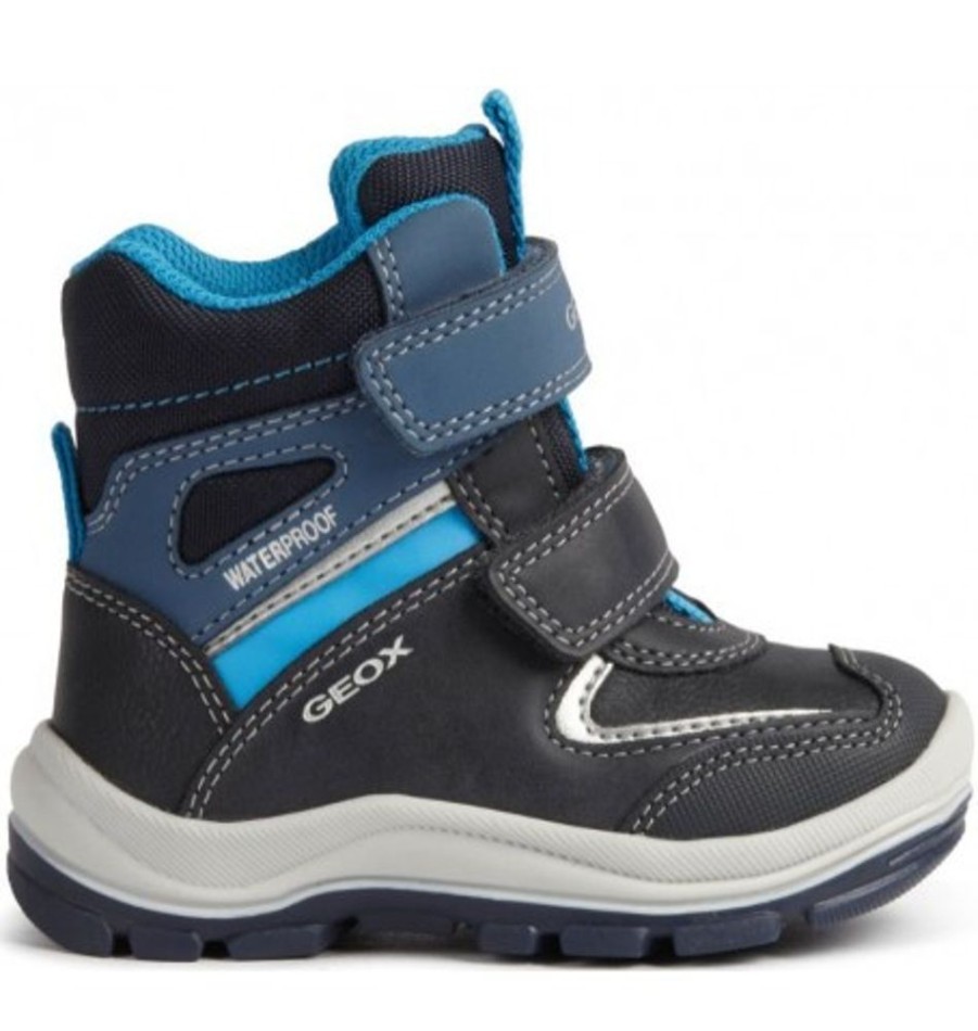 Kids Shoes Shoesissime Fall Boots | Geox Flanfil B.Wpf.B B044Hb Blue