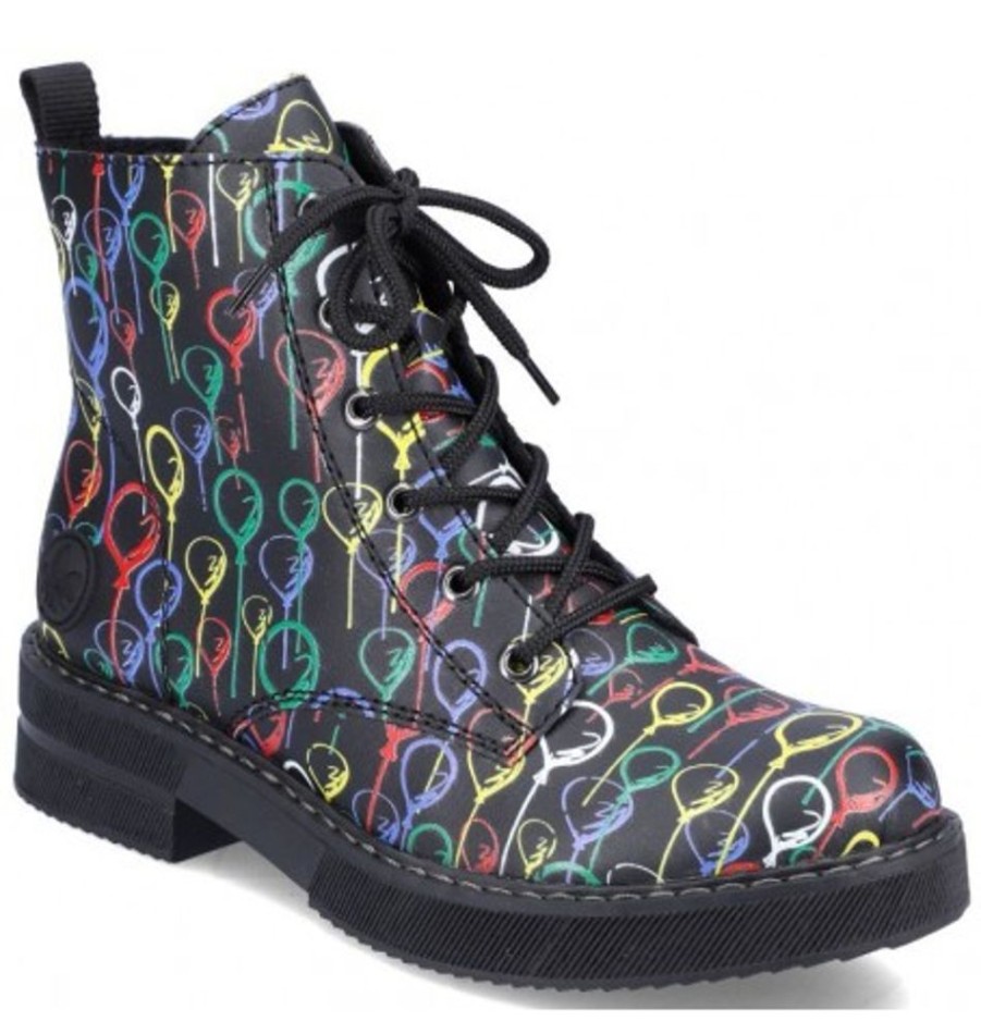 Women'S Shoes Shoesissime Fall Boots | Rieker 72010-91 Multi