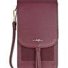 Accessories Shoesissime Handbags | Espe Isabella Mini Burgundy