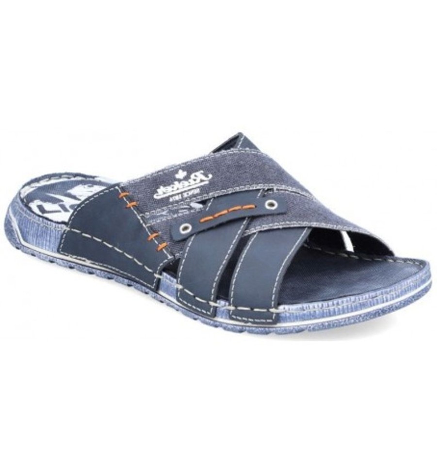 Men'S Shoes Shoesissime Sandals | Rieker 21999-14 Blue