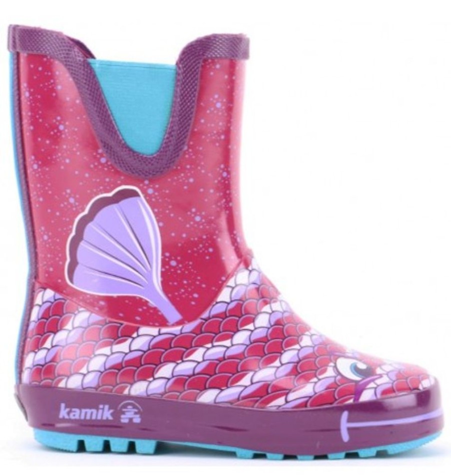 Kids Shoes Shoesissime Rain Boots | Kamik Bubblez Ek9752 Purple