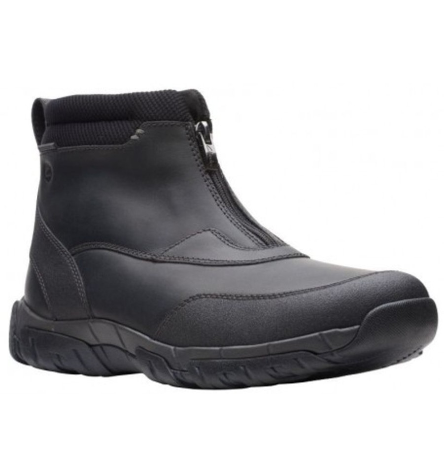 Men'S Shoes Shoesissime Winter Boots | Clarks Grove Zip Ii 26163588 Black