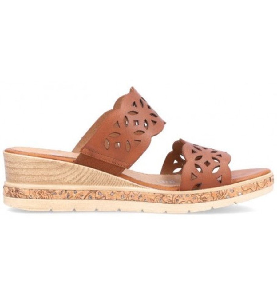 Women'S Shoes Shoesissime Sandals | Rieker - Remonte D3065-24 Tan