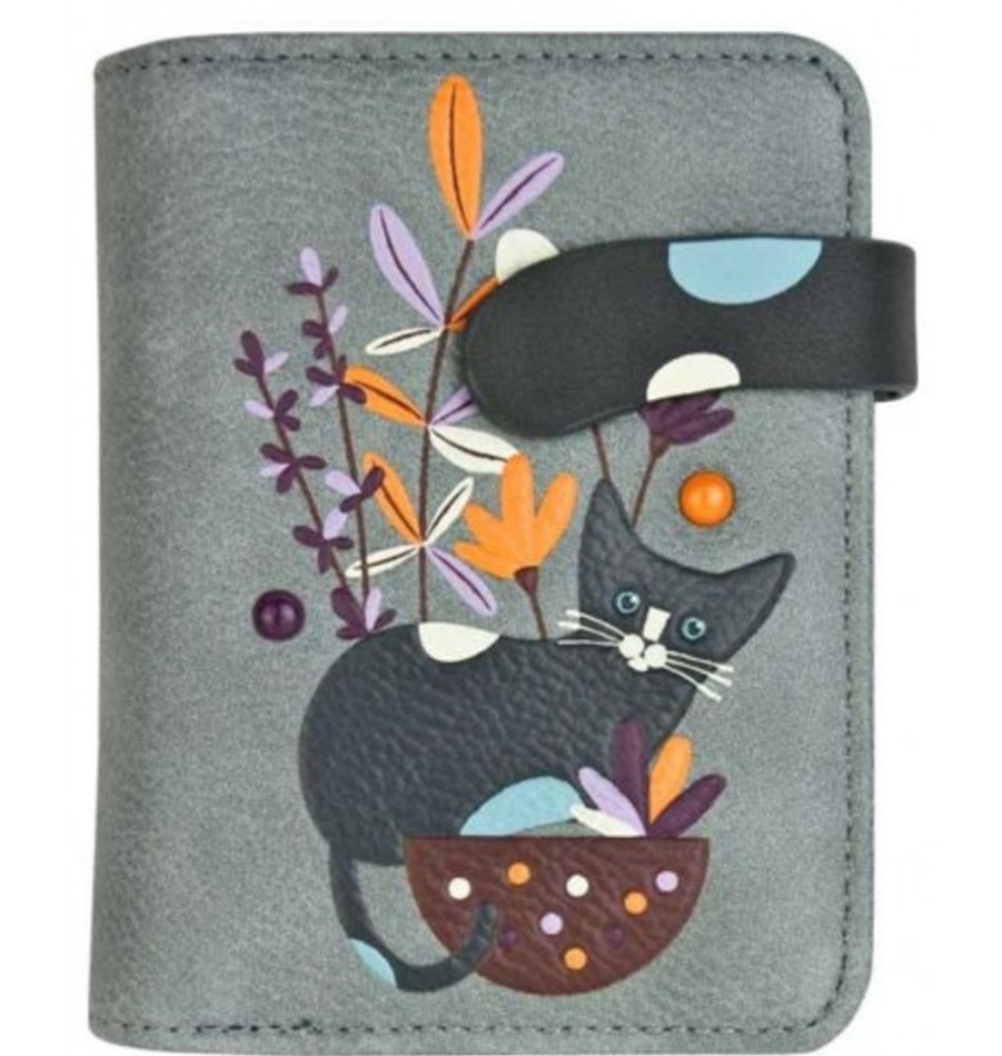 Accessories Shoesissime Wallets | Espe Willow Small Wallet Grey Silver Grey