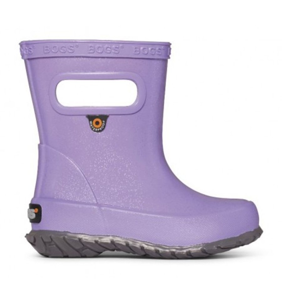 Kids Shoes Shoesissime Rain Boots | Bogs Skpr Glitter 72456K Purple