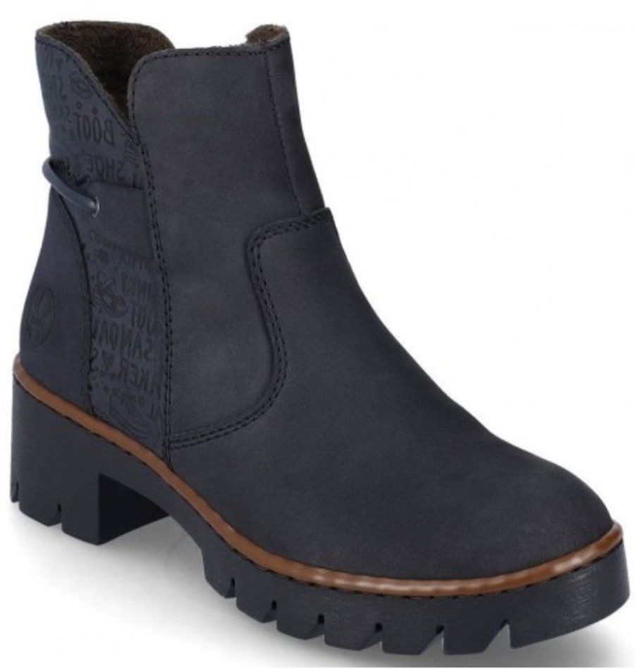 Women'S Shoes Shoesissime Fall Boots | Rieker X5755-14 Blue