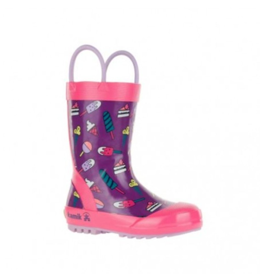 Kids Shoes Shoesissime Rain Boots | Kamik Sweets Ek9114 Pink