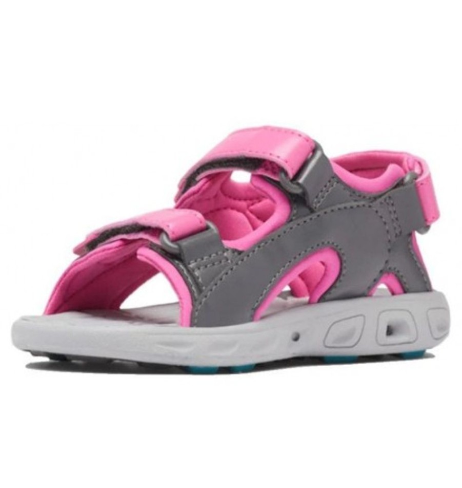 Kids Shoes Shoesissime Sandals | Columbia Techsun 3 Strap Sandal 2059422 Silver Grey