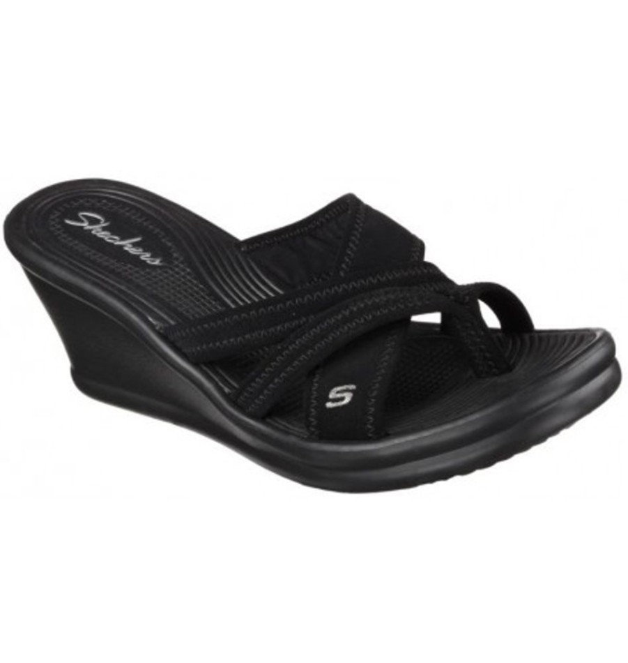 Women'S Shoes Shoesissime Sandals | Skechers Beautiful People 37341 Black