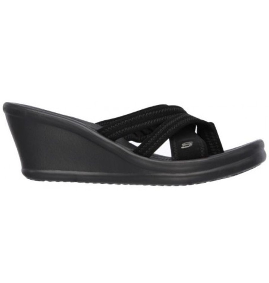 Women'S Shoes Shoesissime Sandals | Skechers Beautiful People 37341 Black