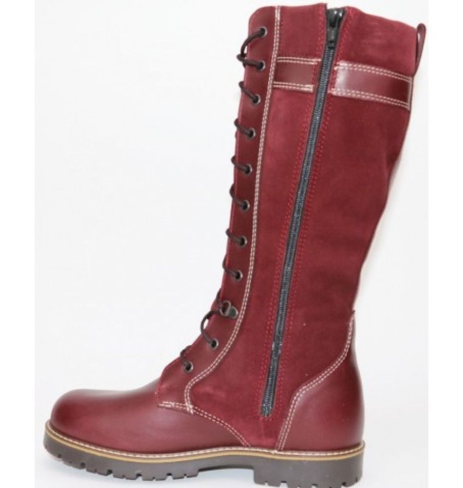 Women'S Shoes Shoesissime Winter Boots | Saute-Mouton Ilka Crampons 2849 Burgundy