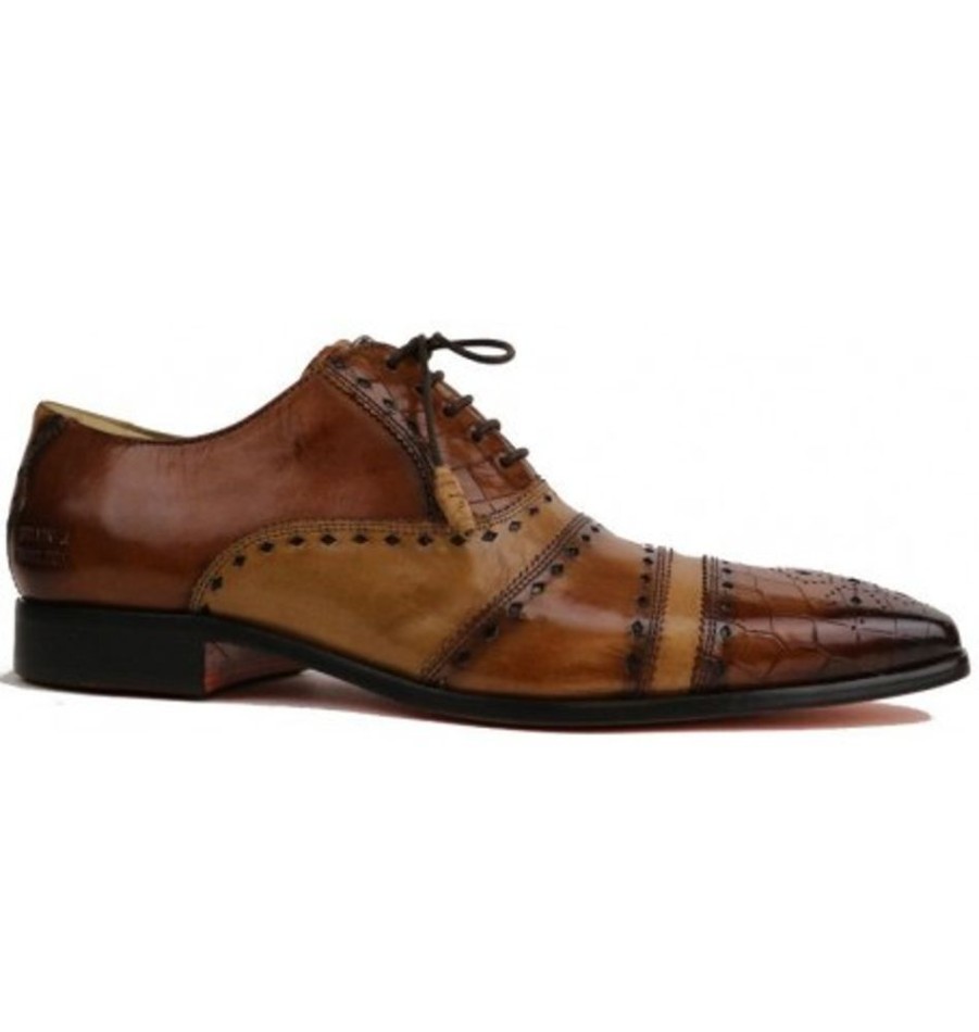 Men'S Shoes Shoesissime Dress Shoes With Laces | Melvin & Hamilton Elvis62 Tan