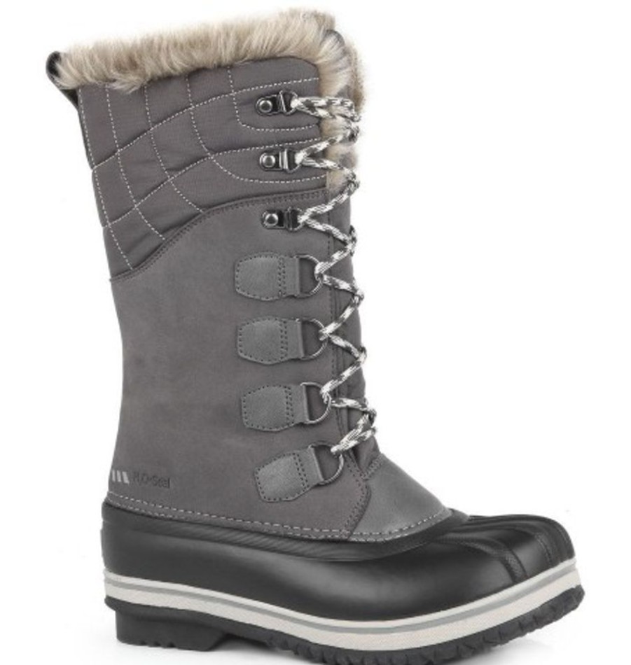 Women'S Shoes Shoesissime Winter Boots | Acton Emma A8372 Silver Grey