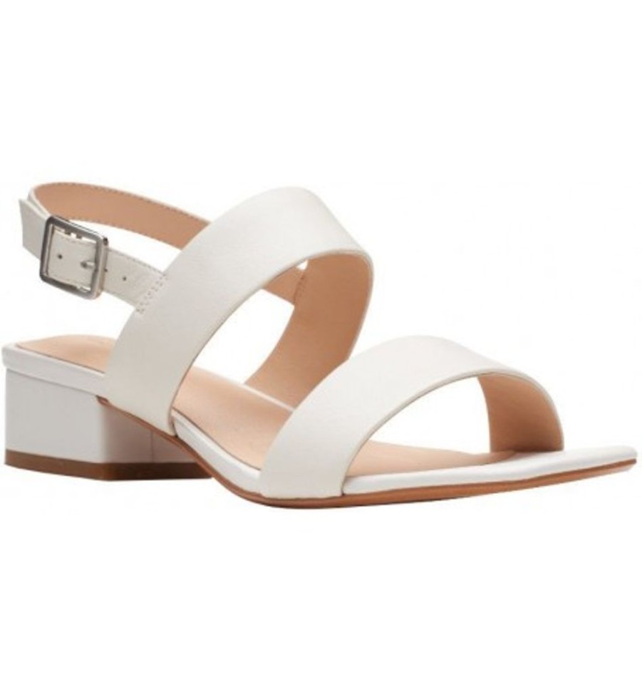 Women'S Shoes Shoesissime Sandals | Clarks Seren25 Strap 26164894 White