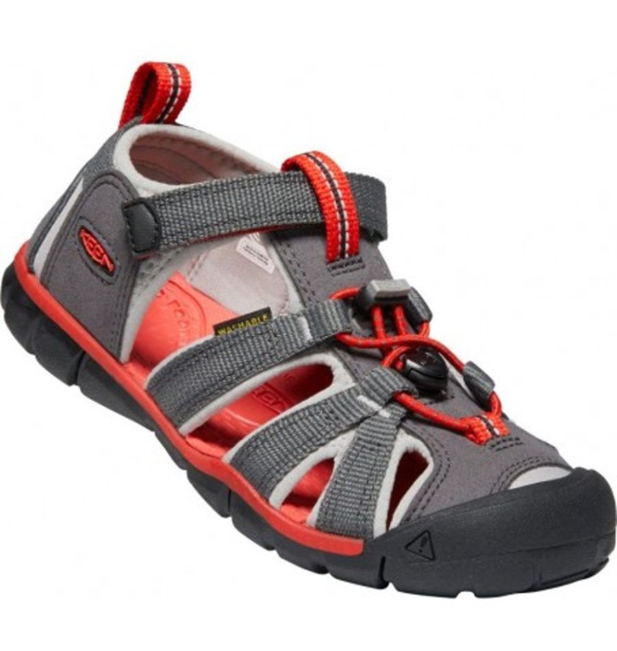 Kids Shoes Shoesissime Sandals | Keen Seacamp (Grandeur 8-10) Ii Cnx 1022970 Silver Grey