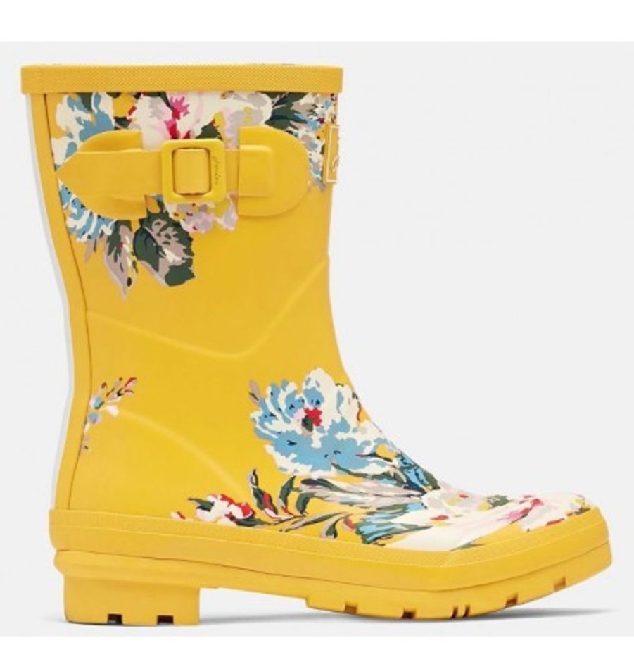 Women'S Shoes Shoesissime Fall Boots | Joules Molly Welly Gldflrl216564 Yellow Orange