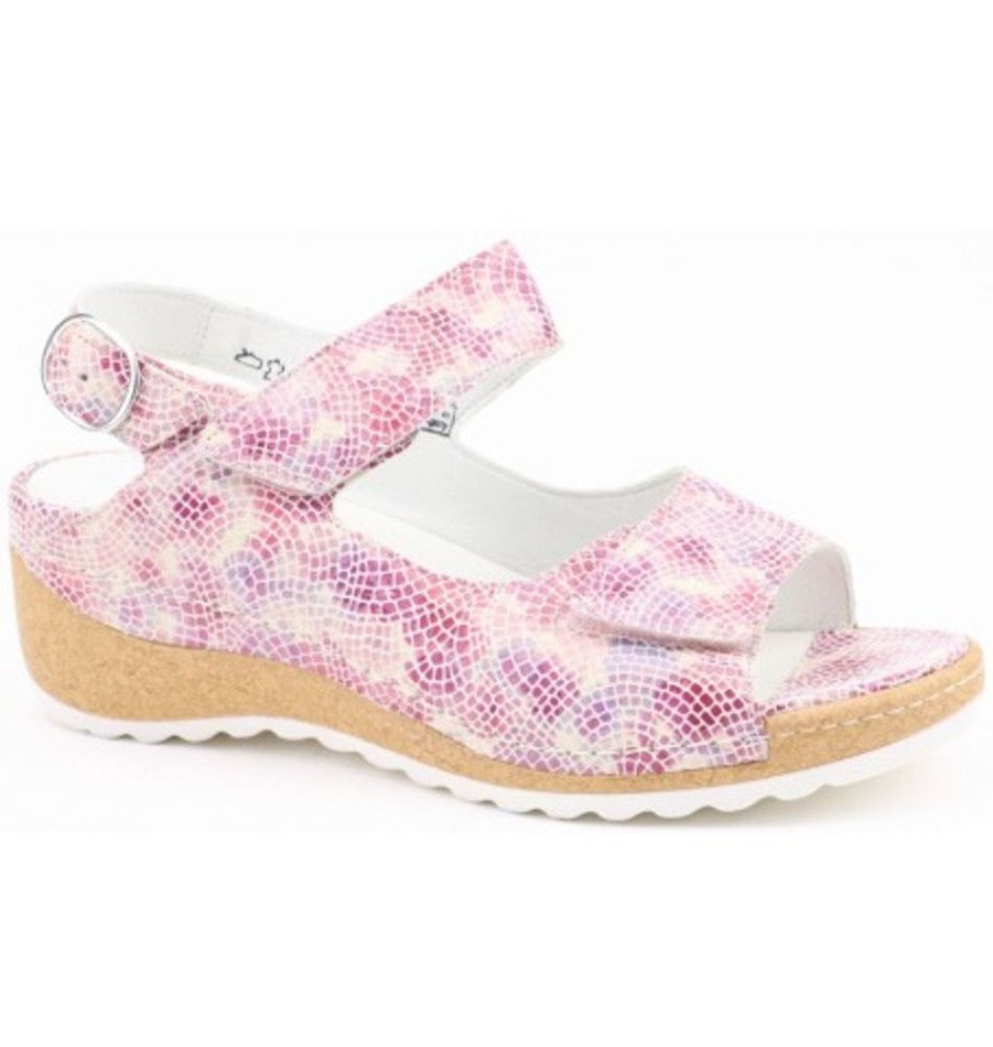 Women'S Shoes Shoesissime Sandals | Waldlaufer 306002 Pink