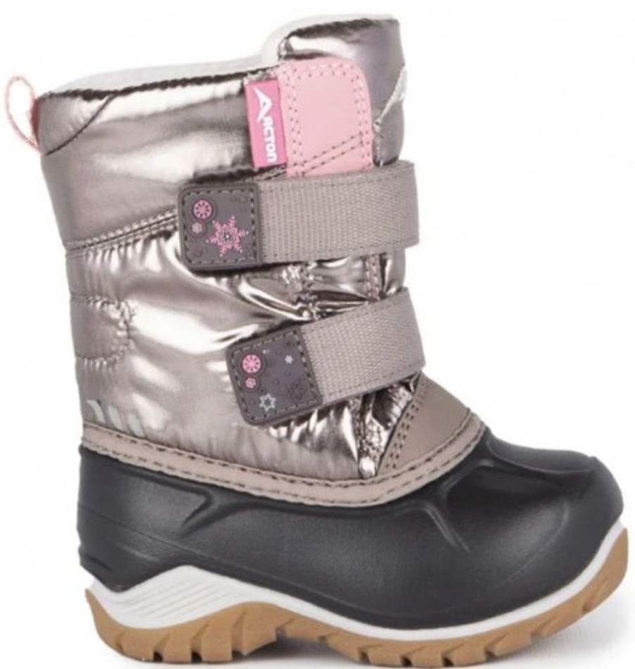 Kids Shoes Shoesissime Winter Boots | Acton Kiddy A8388 Silver Grey