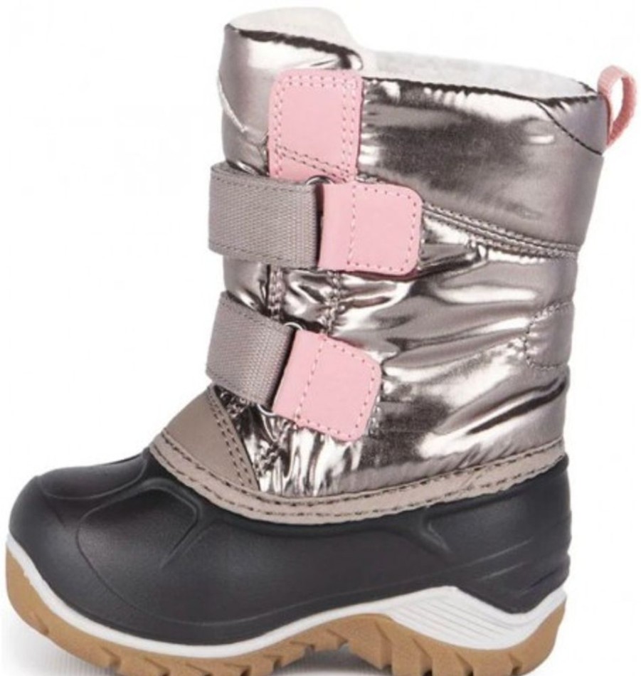 Kids Shoes Shoesissime Winter Boots | Acton Kiddy A8388 Silver Grey